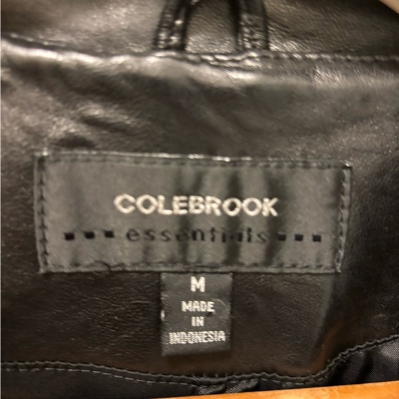 VTG Colebrook Longline Trench Coat Button Up
Leather Jacket Sz M Pockets Black - Picture 6 of 8